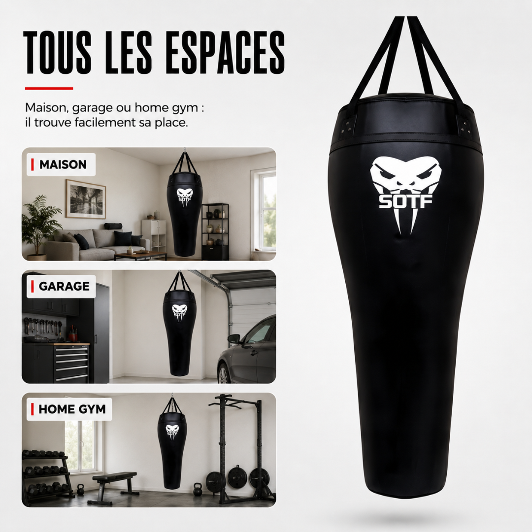 Sac de Frappe Muay Thai Forme Corps MaisonDuBoxeur