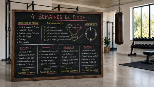 Programme débutant : comment s'entraîner sur sac de frappe à domicile