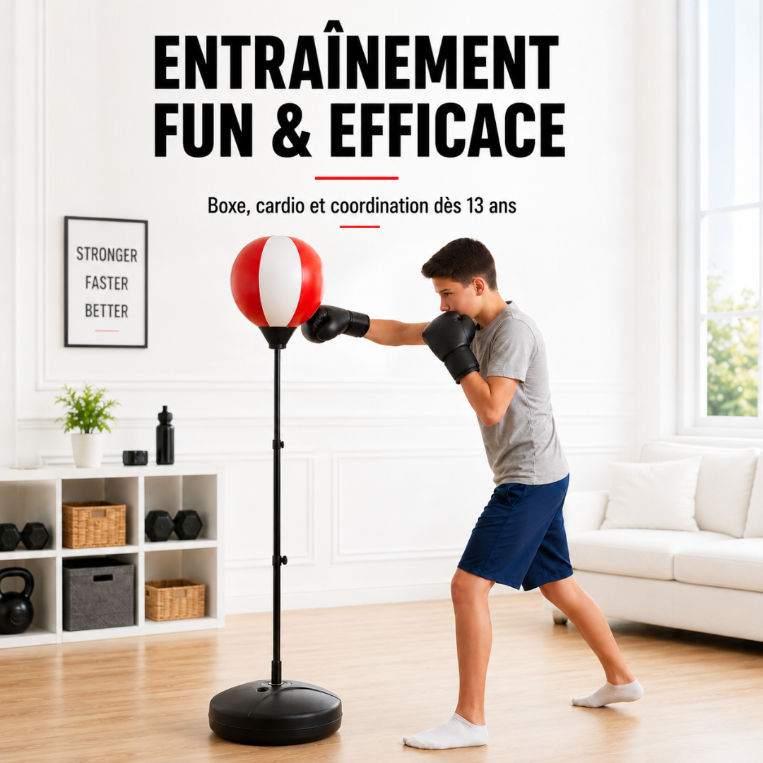 Punching Ball Enfant sur Pied 125 cm MaisonDuBoxeur