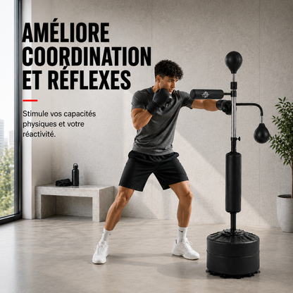 Punching Ball sur Pied 2 Poires 360° MaisonDuBoxeur