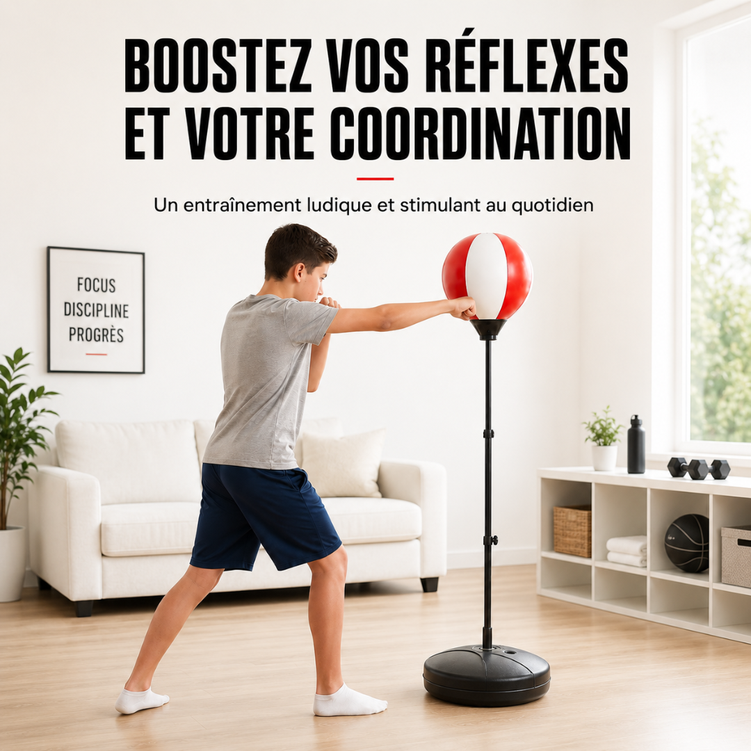 Punching Ball Enfant sur Pied 125 cm MaisonDuBoxeur