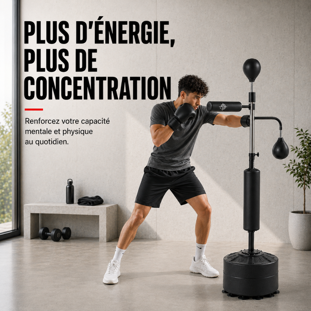 Punching Ball sur Pied 2 Poires 360° MaisonDuBoxeur