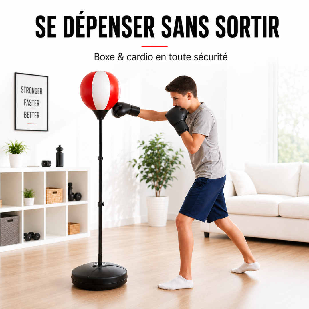 Punching Ball Enfant sur Pied 125 cm MaisonDuBoxeur