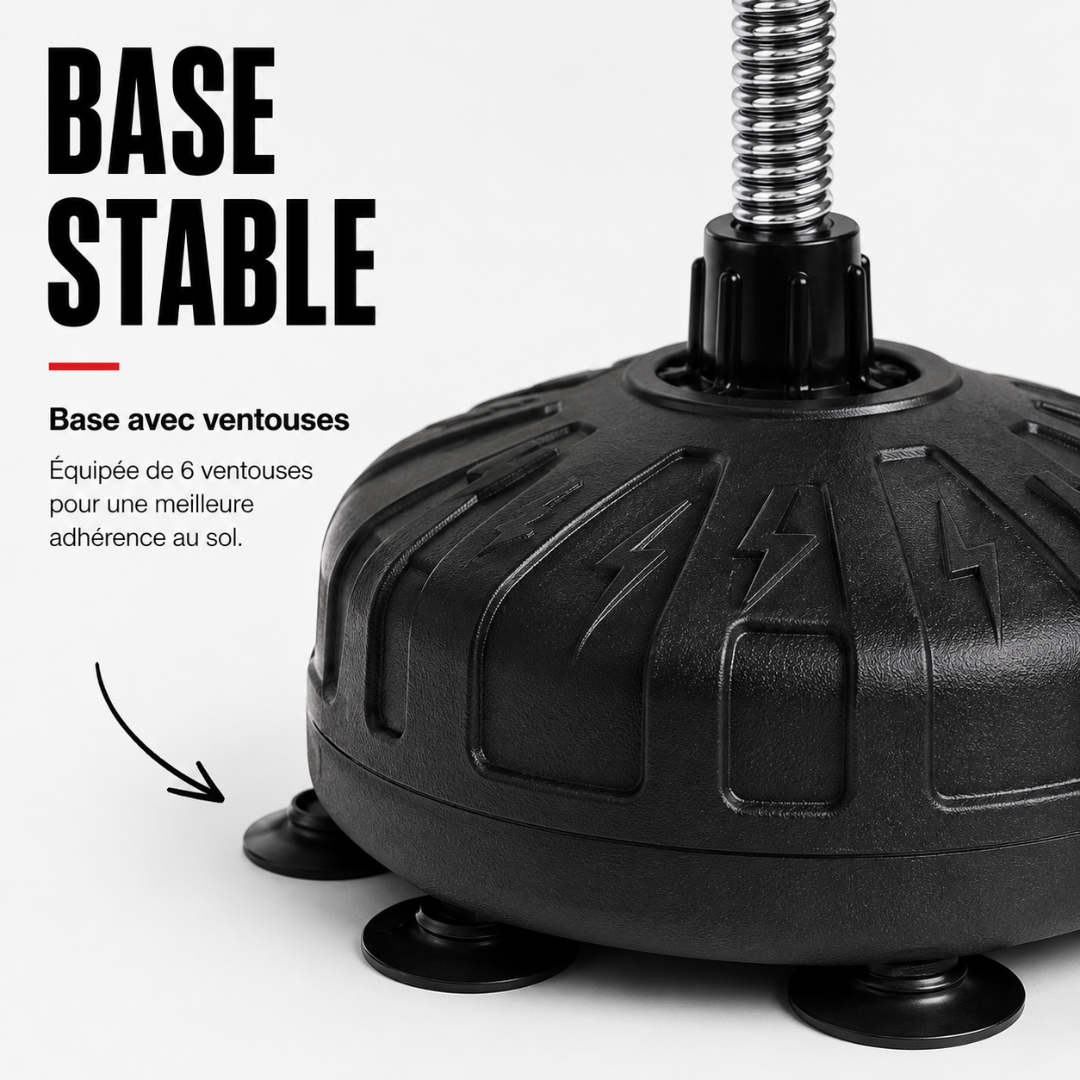 Punching Ball sur Pied Réglable – Ressort MaisonDuBoxeur