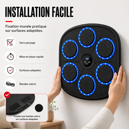 Machine de Boxe Murale Bluetooth 9 Modes MaisonDuBoxeur