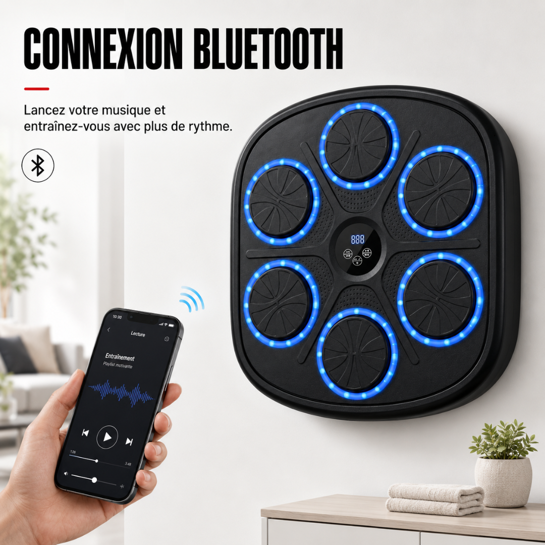 Machine de Boxe Murale Bluetooth 9 Modes MaisonDuBoxeur