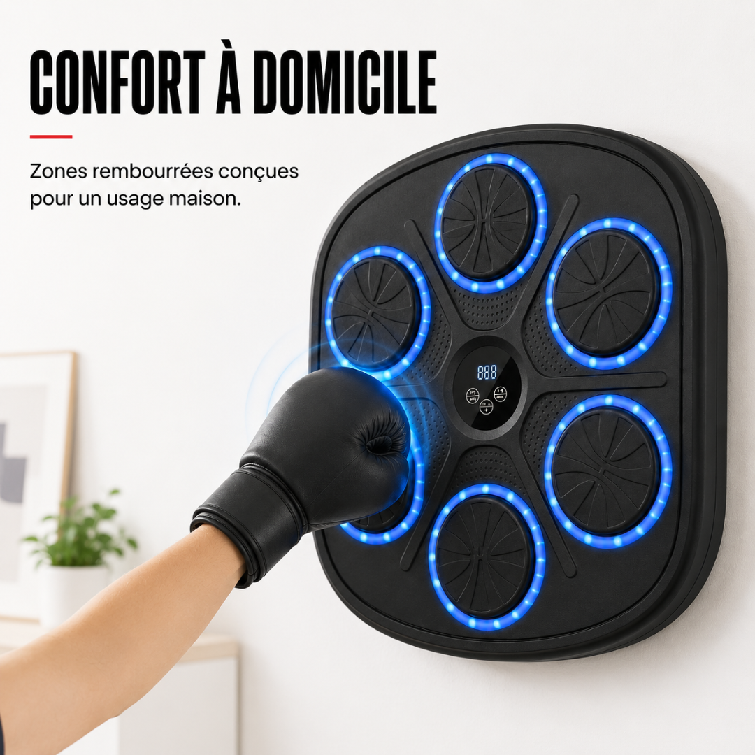 Machine de Boxe Murale Bluetooth 9 Modes MaisonDuBoxeur
