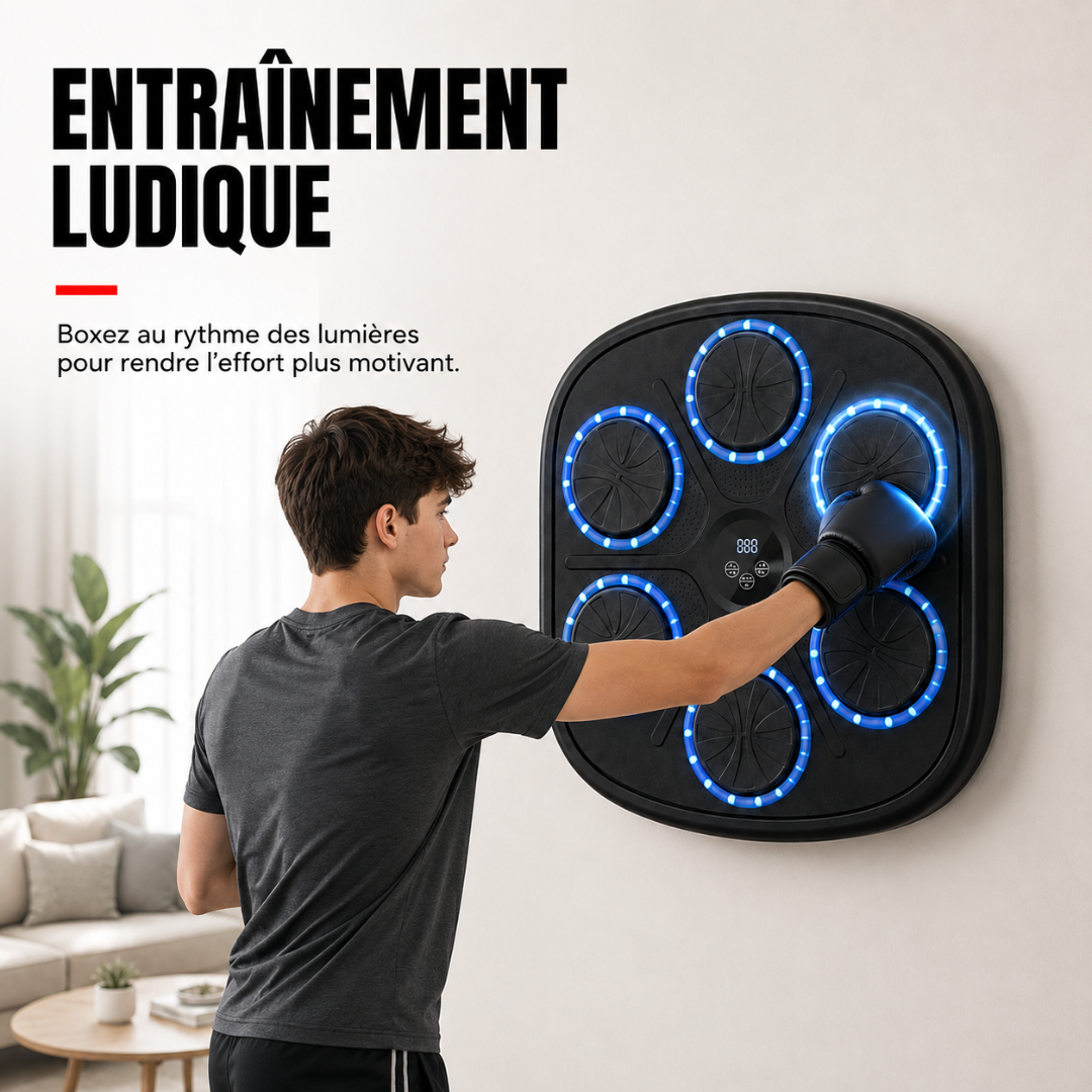 Machine de Boxe Murale Bluetooth 9 Modes MaisonDuBoxeur