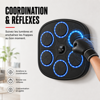 Machine de Boxe Murale Bluetooth 9 Modes MaisonDuBoxeur