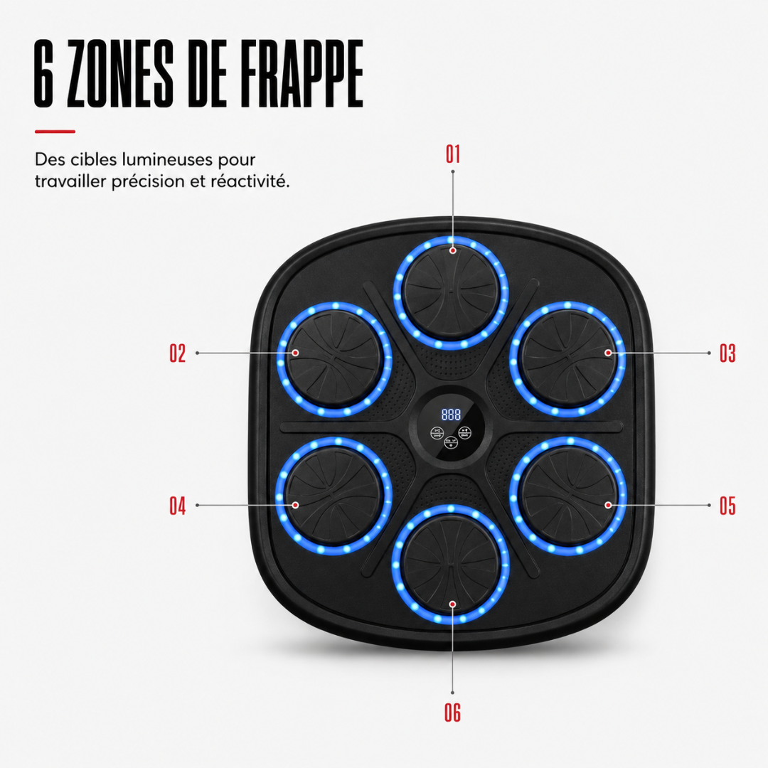Machine de Boxe Murale Bluetooth 9 Modes MaisonDuBoxeur