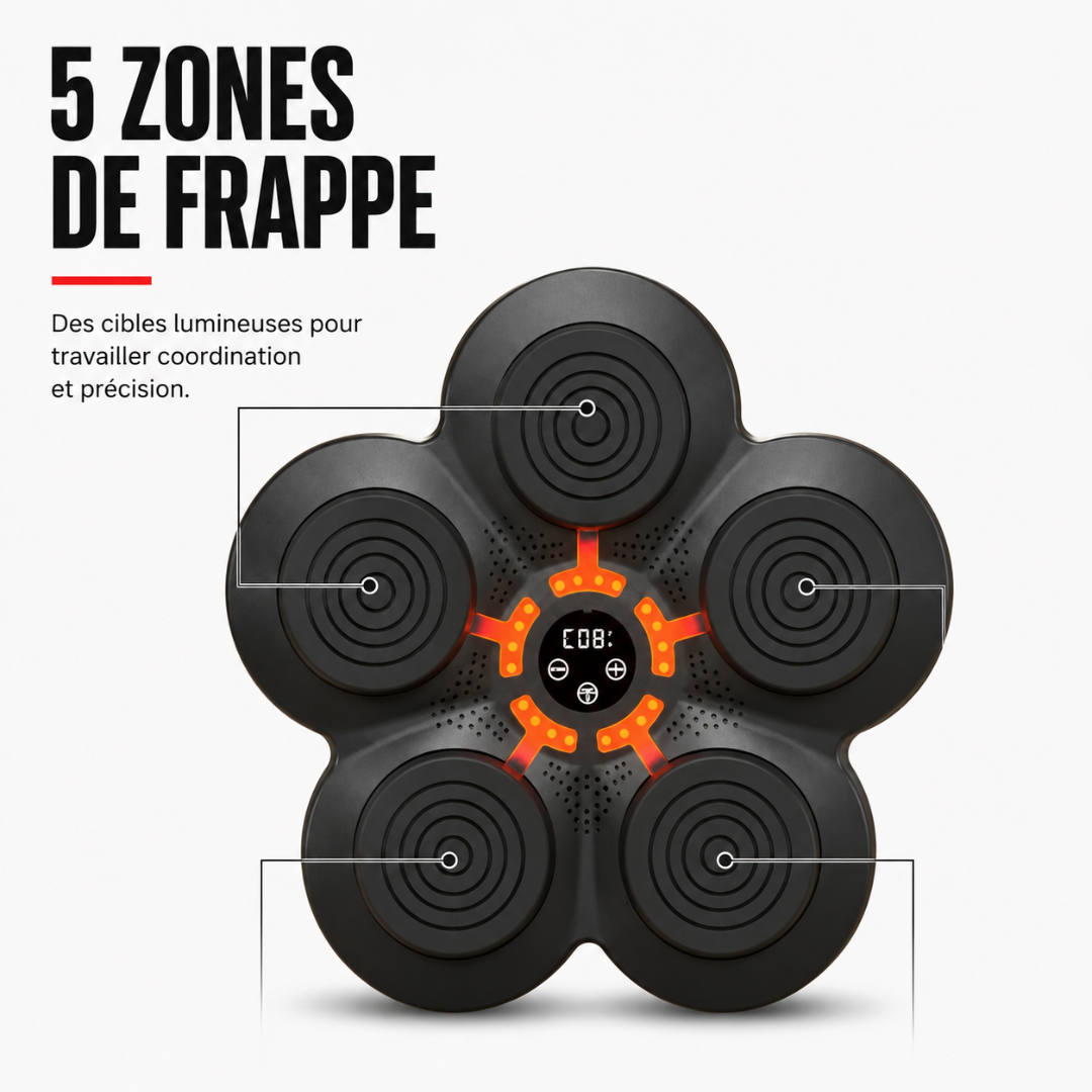 Machine de Boxe 6 Cibles Bluetooth MaisonDuBoxeur