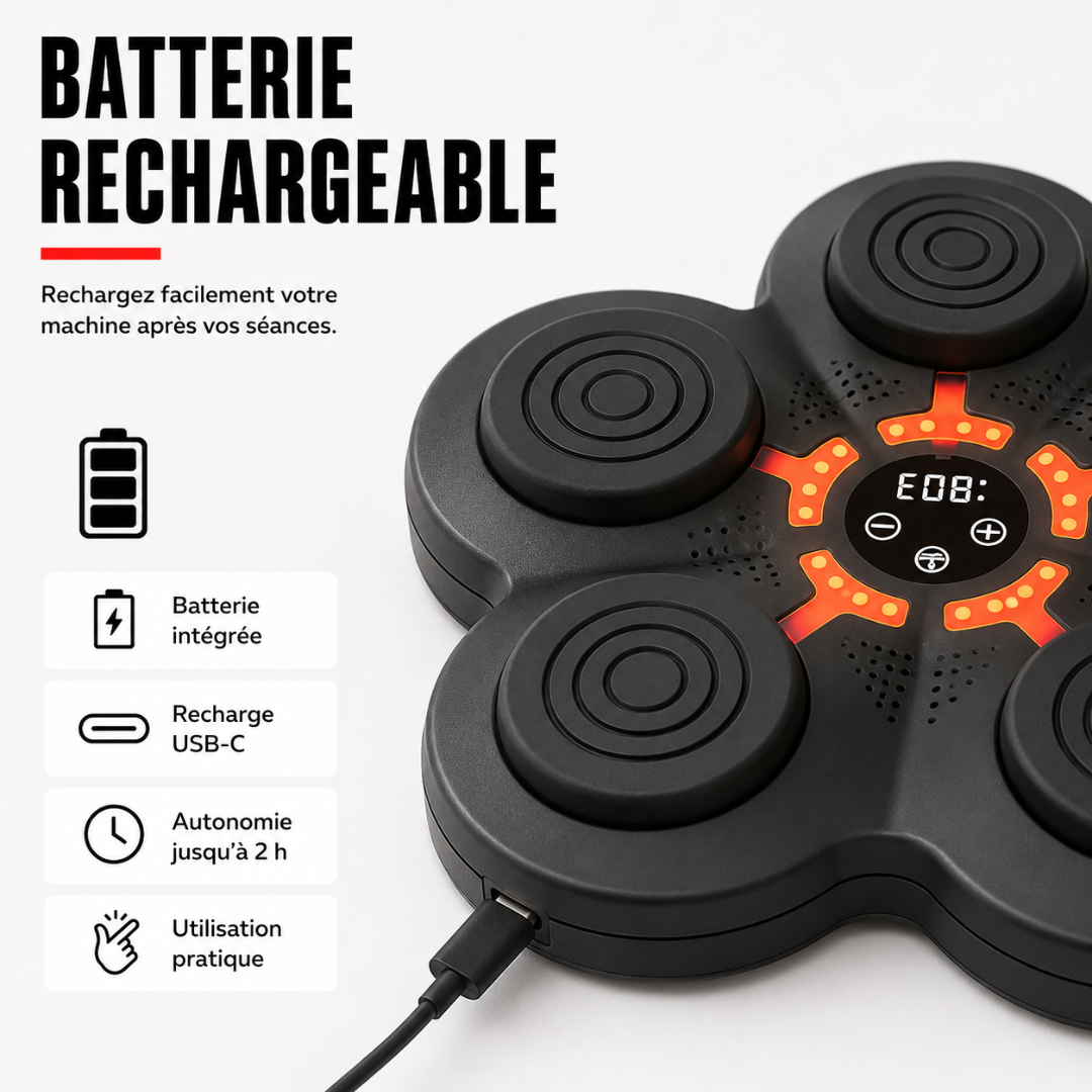 Machine de Boxe 6 Cibles Bluetooth MaisonDuBoxeur