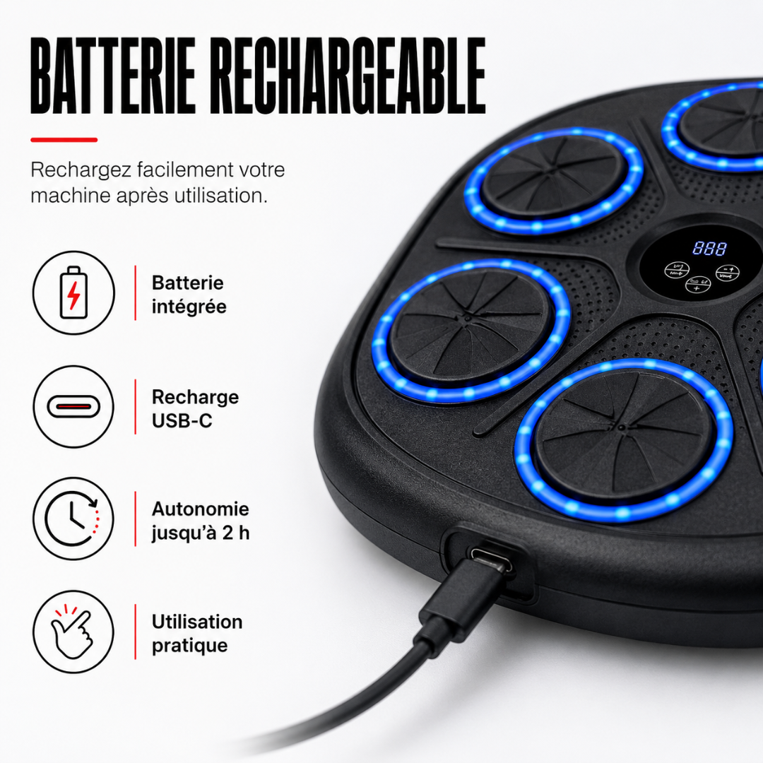 Machine de Boxe Murale Bluetooth 9 Modes MaisonDuBoxeur