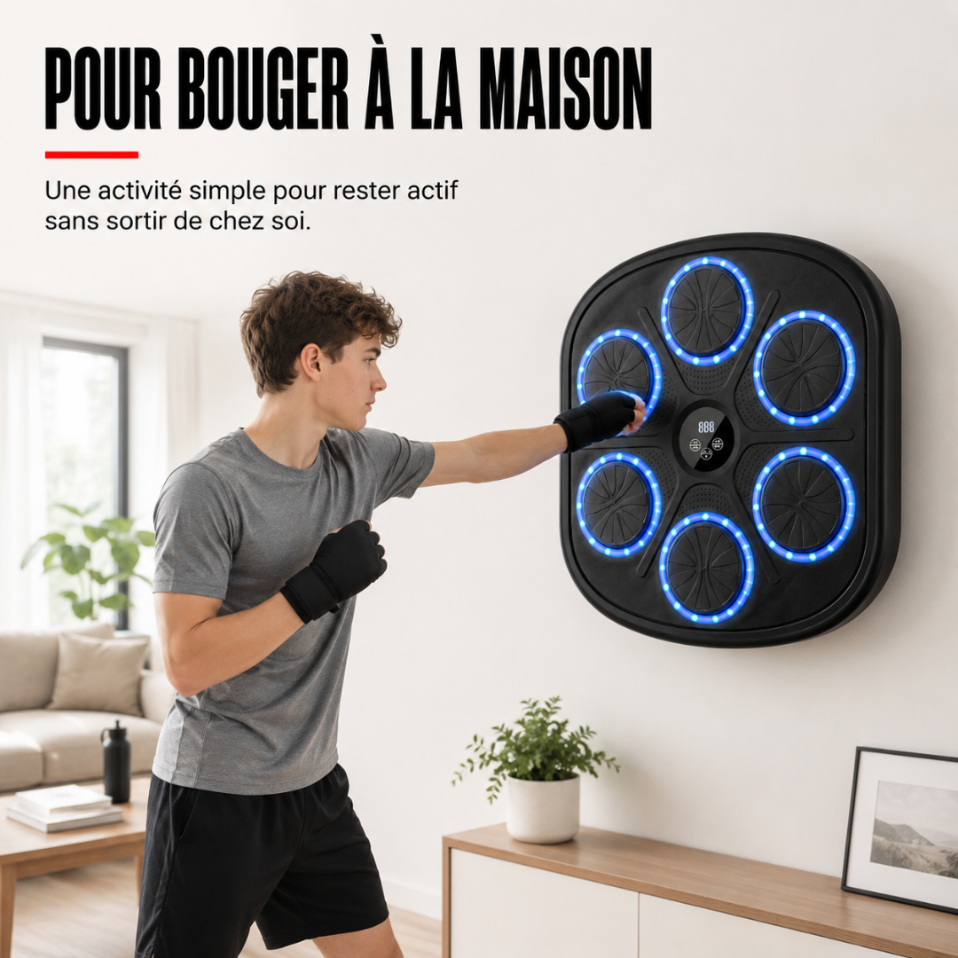 Machine de Boxe Murale Bluetooth 9 Modes MaisonDuBoxeur