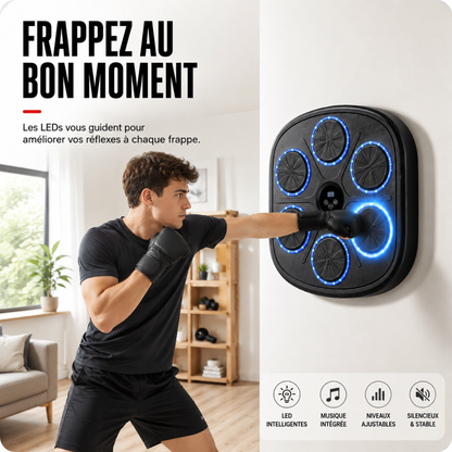 Machine de Boxe Murale Bluetooth 9 Modes MaisonDuBoxeur
