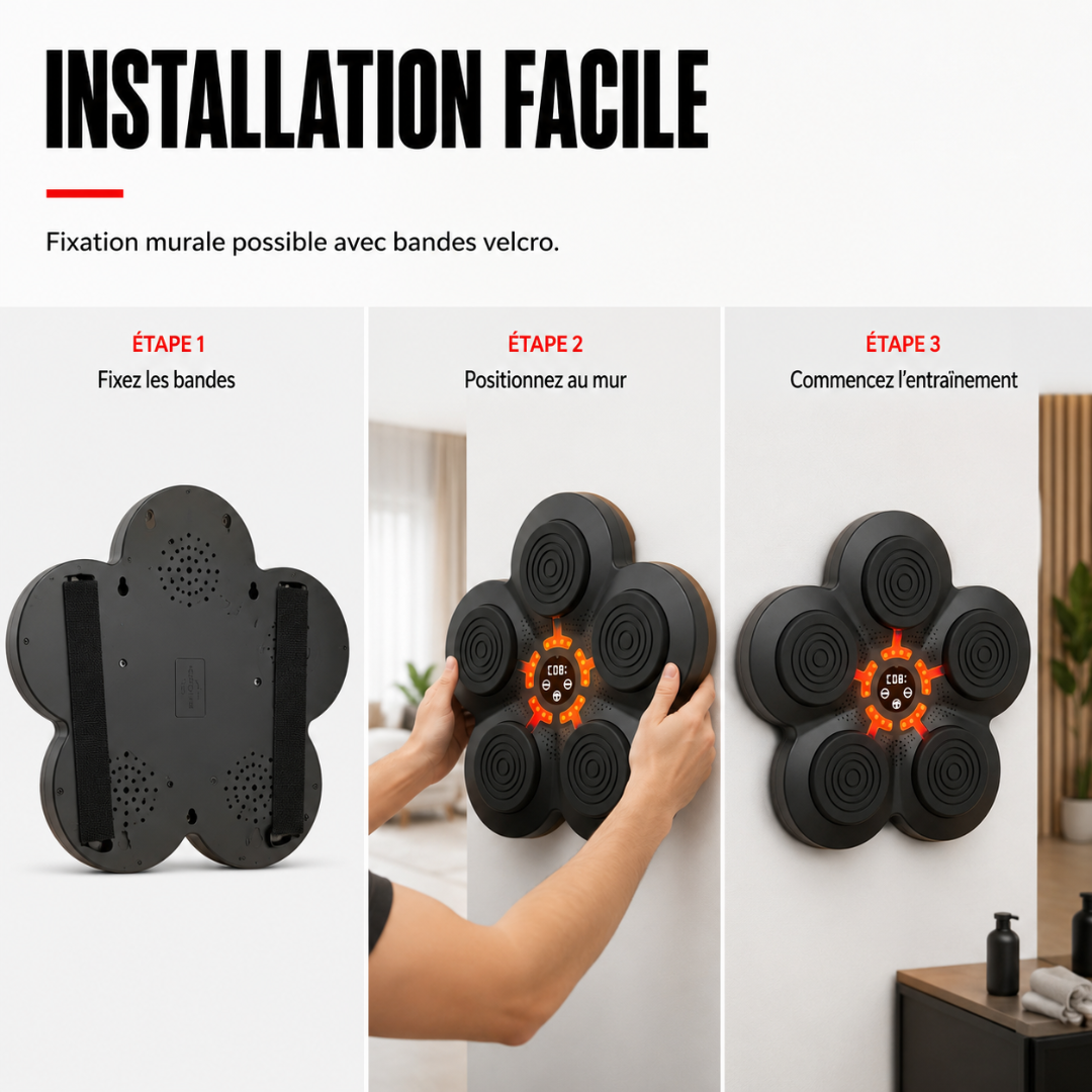 Machine de Boxe 6 Cibles Bluetooth MaisonDuBoxeur