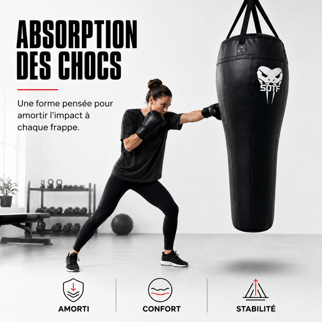 Sac de Frappe Muay Thai Forme Corps MaisonDuBoxeur