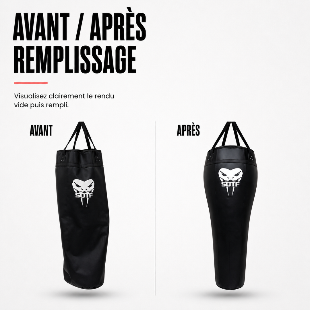Sac de Frappe Muay Thai Forme Corps MaisonDuBoxeur