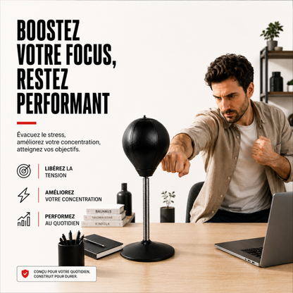 Punching Ball Bureau Cuir PU MaisonDuBoxeur