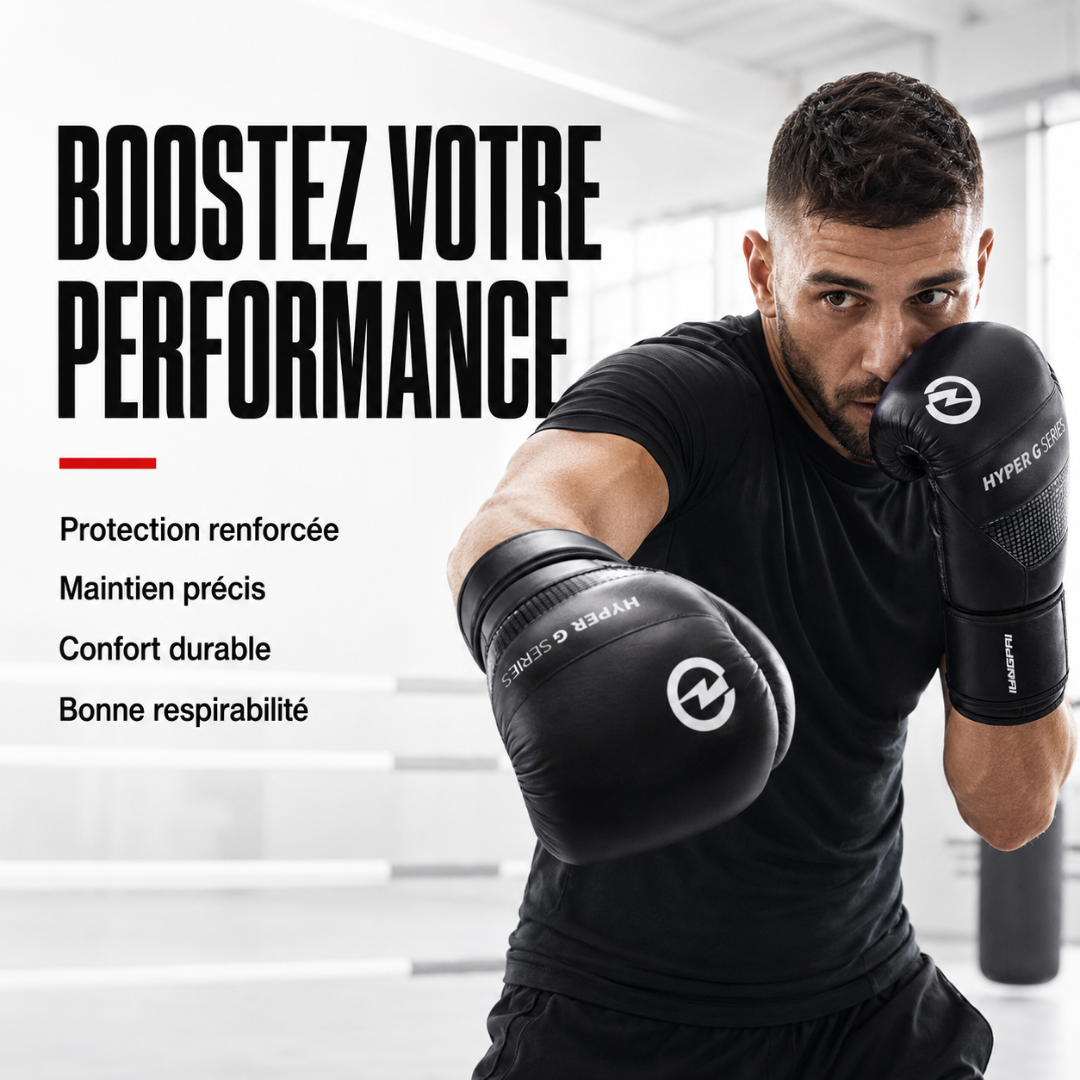 Gants de Boxe Entraînement Cuir PU MaisonDuBoxeur