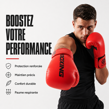 Gants de Boxe Cuir PU Premium MaisonDuBoxeur