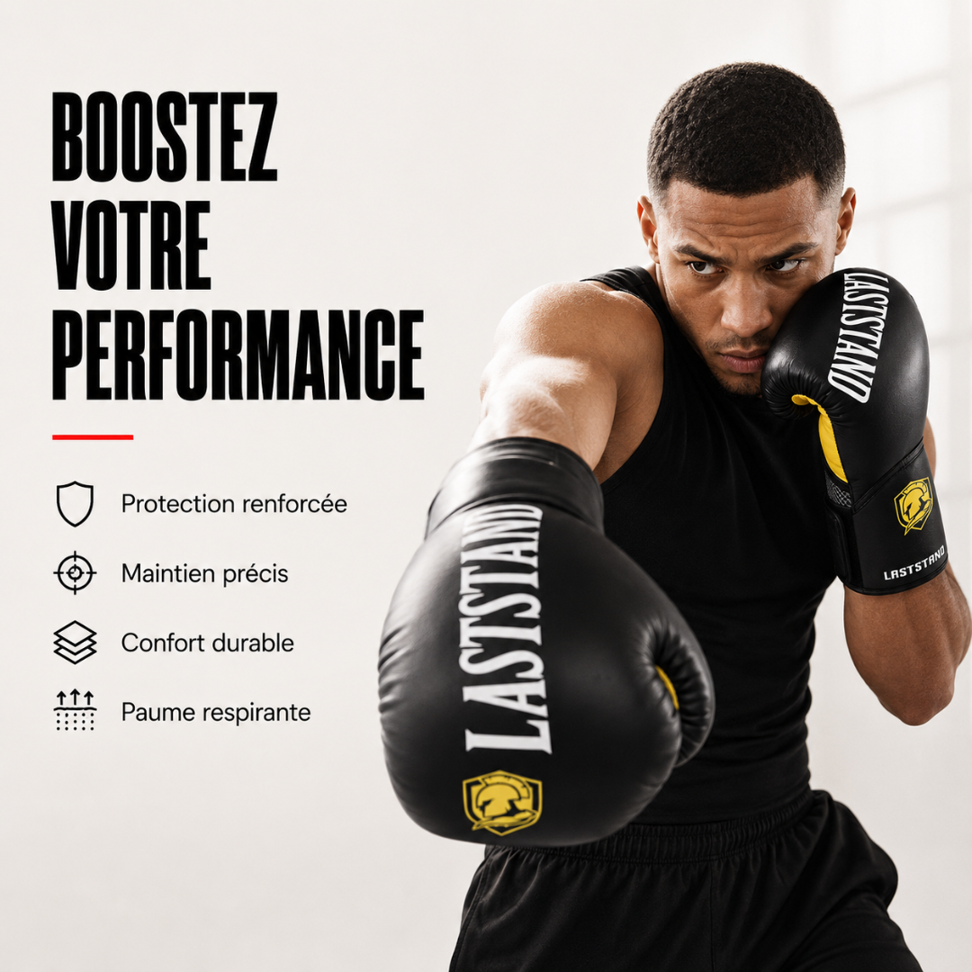 Gants de Boxe Respirants Cuir PU MaisonDuBoxeur
