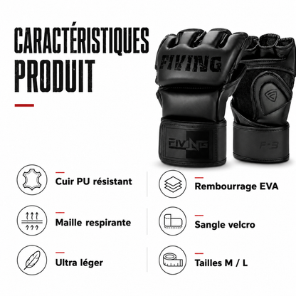 Gants MMA Demi-Doigts Mousse EVA MaisonDuBoxeur