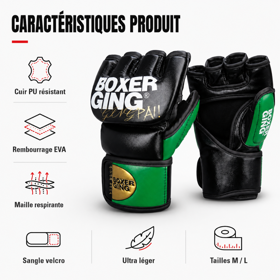 Gants MMA Ultra Légers Maille Respirante MaisonDuBoxeur