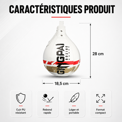 Poire de Vitesse Cuir PU 350g MaisonDuBoxeur
