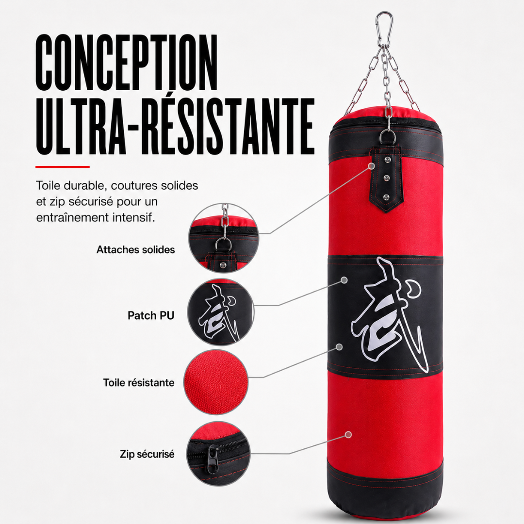 Sac de Frappe Toile Renforcée MaisonDuBoxeur