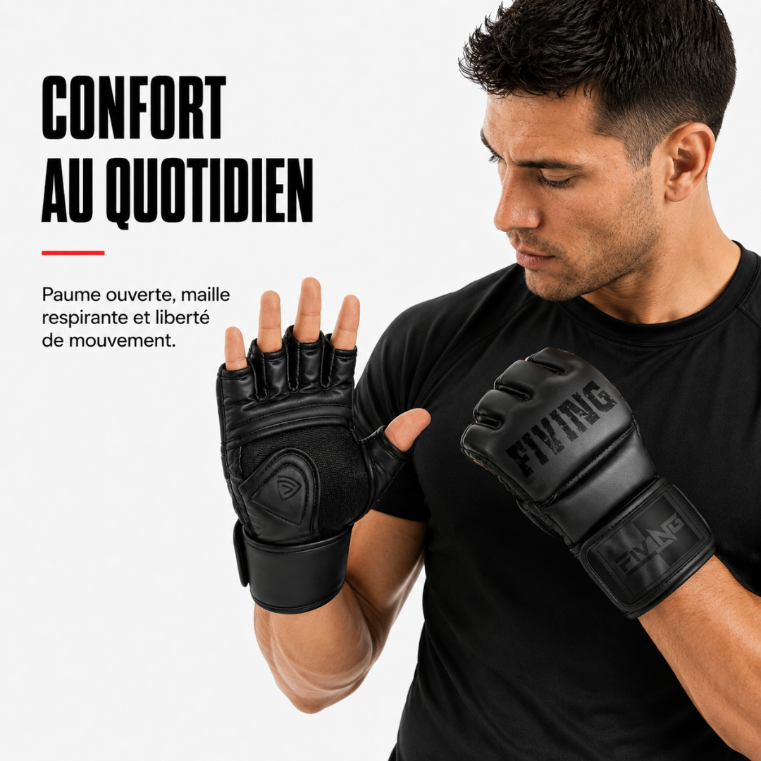 Gants MMA Demi-Doigts Mousse EVA MaisonDuBoxeur