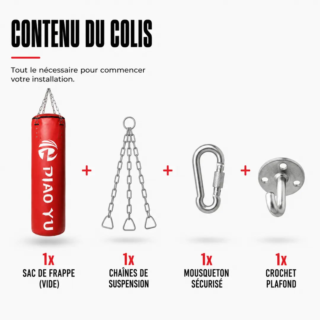 Sac de Frappe Cuir PU MaisonDuBoxeur