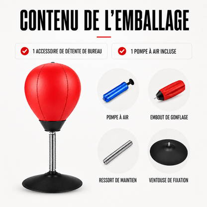 Punching Ball Bureau Cuir PU MaisonDuBoxeur