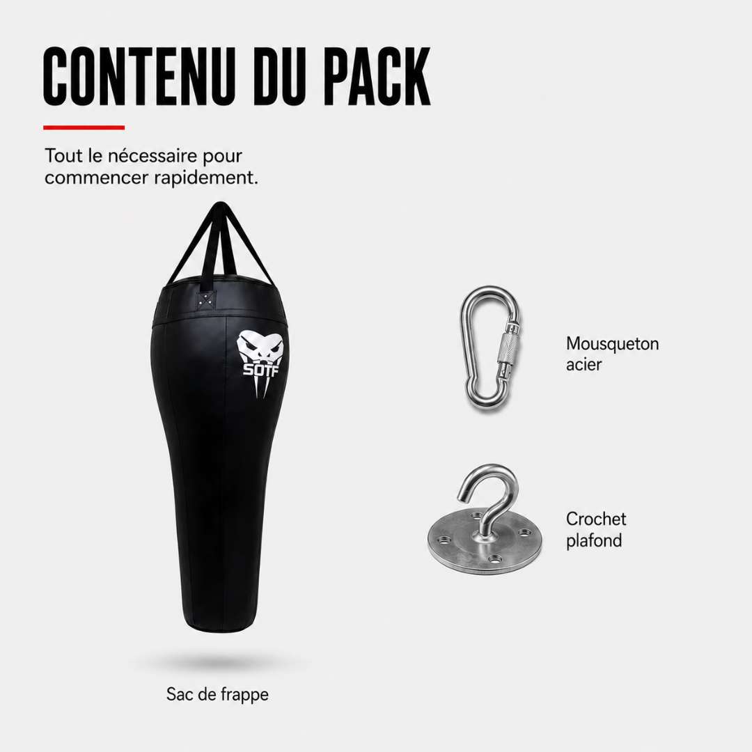 Sac de Frappe Muay Thai Forme Corps MaisonDuBoxeur