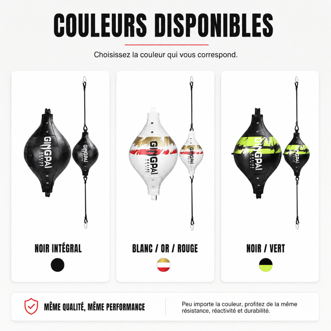 Ballon de Vitesse Ovale – Double Élastique MaisonDuBoxeur