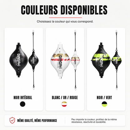 Ballon de Vitesse Ovale – Double Élastique MaisonDuBoxeur