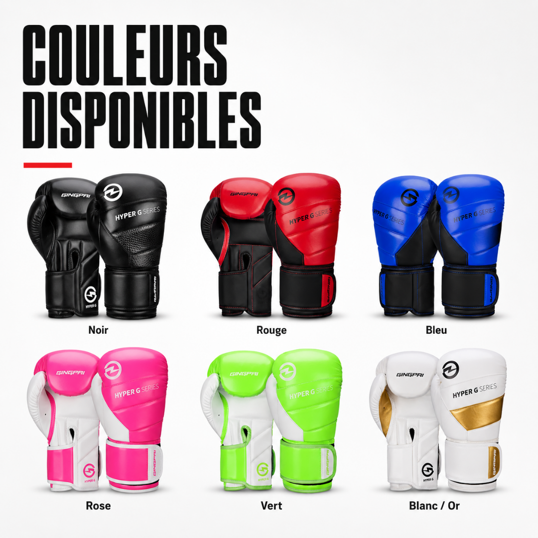 Gants de Boxe Entraînement Cuir PU MaisonDuBoxeur