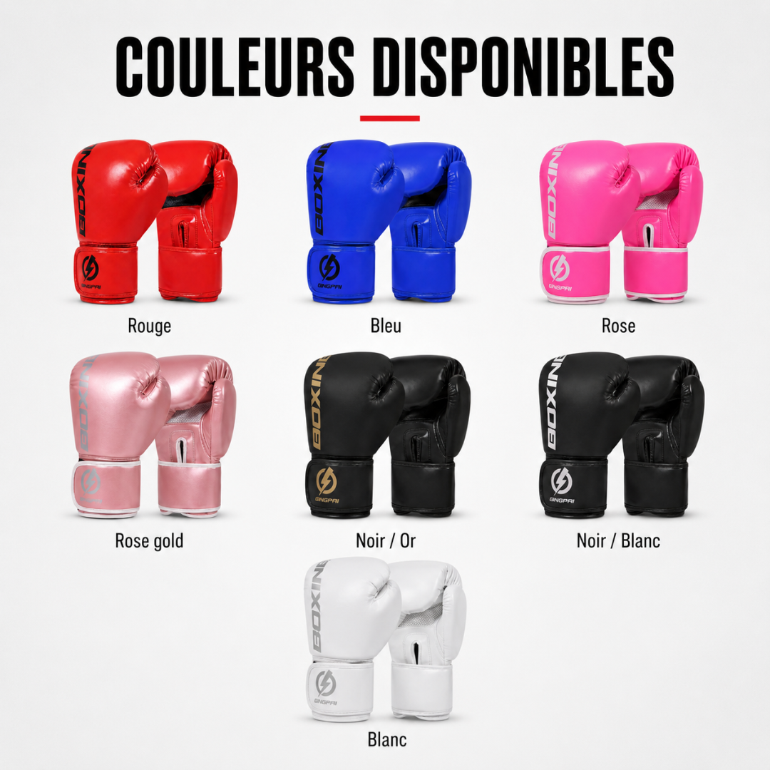 Gants de Boxe Cuir PU Premium MaisonDuBoxeur