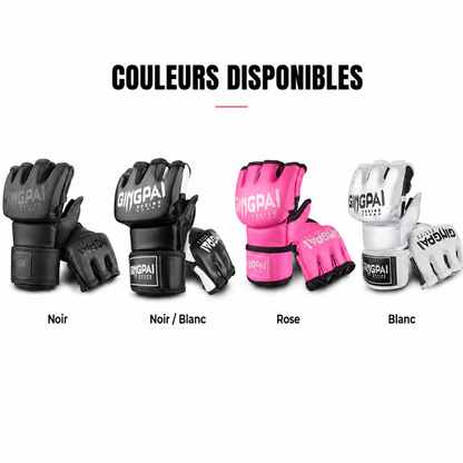 Gants MMA Demi-Doigts Cuir PU MaisonDuBoxeur