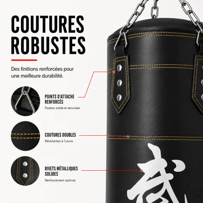 Sac de Frappe Cuir PU 100 cm MaisonDuBoxeur