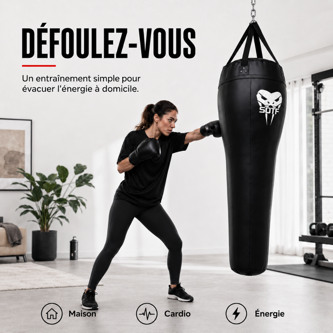 Sac de Frappe Muay Thai Forme Corps MaisonDuBoxeur