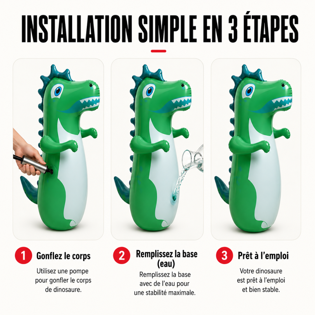 Punching Ball Gonflable Dinosaure MaisonDuBoxeur