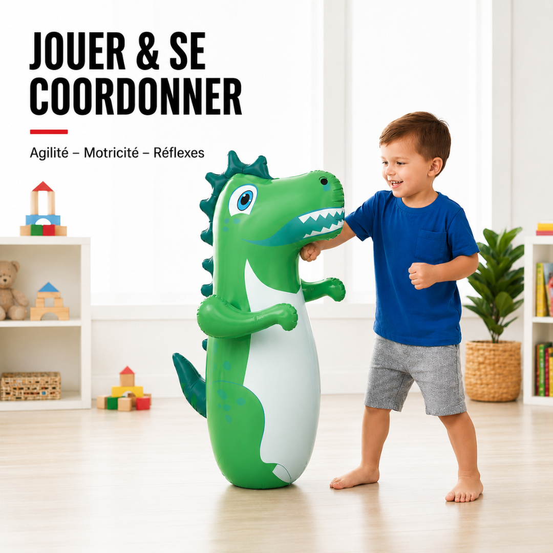 Punching Ball Gonflable Dinosaure MaisonDuBoxeur