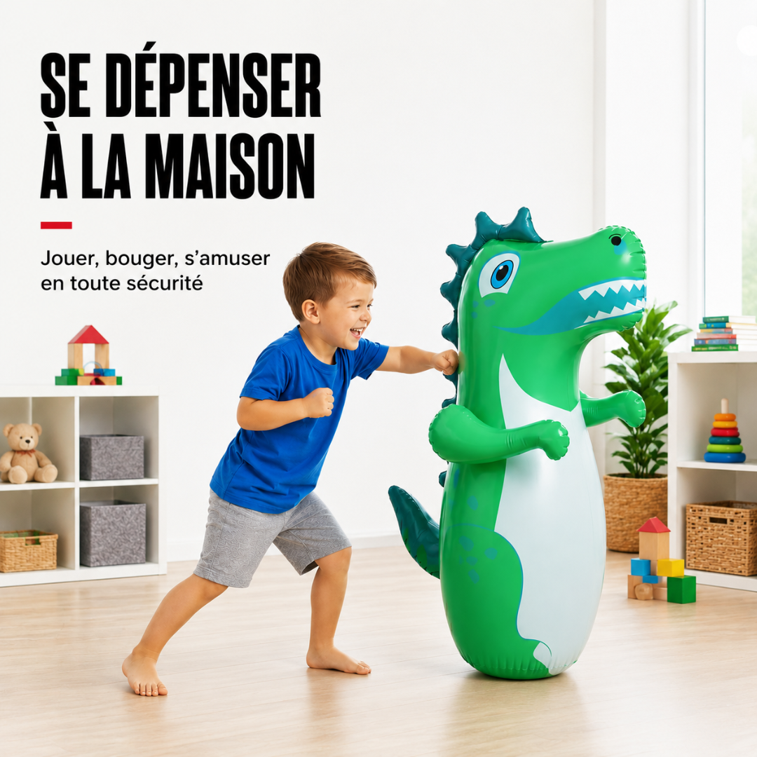Punching Ball Gonflable Dinosaure MaisonDuBoxeur