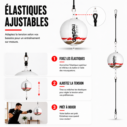 Ballon de Vitesse Rond – Double Élastique MaisonDuBoxeur