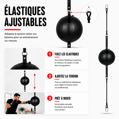 Balle de Vitesse Ronde Fixation Double MaisonDuBoxeur