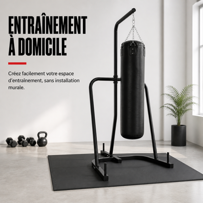 Support sur Pied Sac de Frappe Acier MaisonDuBoxeur