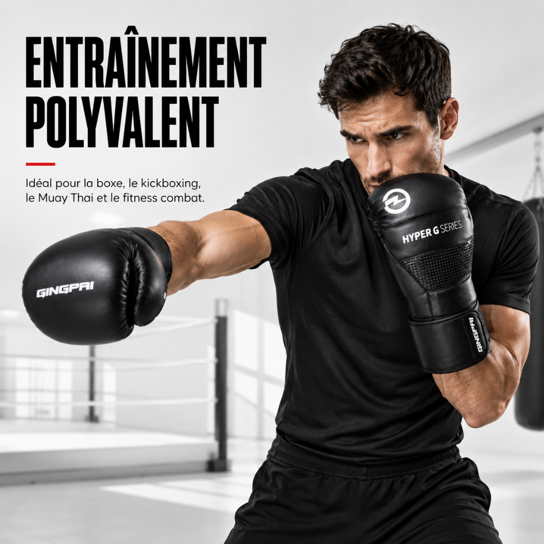 Gants de Boxe Entraînement Cuir PU MaisonDuBoxeur