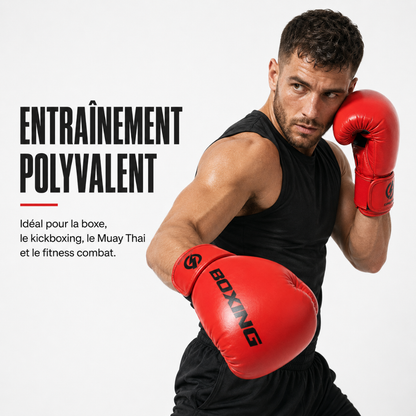 Gants de Boxe Cuir PU Premium MaisonDuBoxeur
