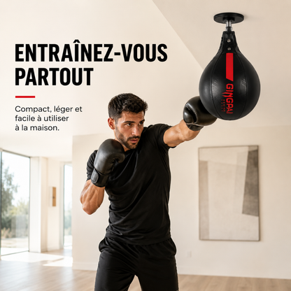 Poire de Vitesse Cuir PU Rebond Rapide MaisonDuBoxeur